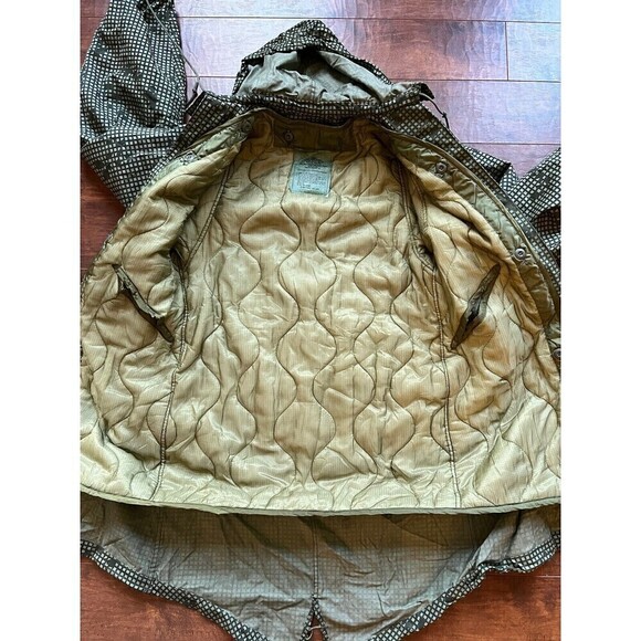 Vintage Military Issued Night Desert Camouflage Parka XS Liner Fishtail 80s - Picture 6 of 7